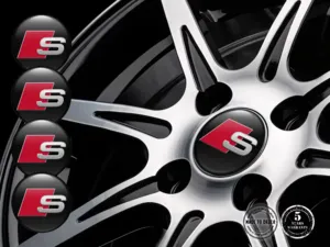 Audi Calcomanías en Ruedas Etiquetas Cúpula Premium